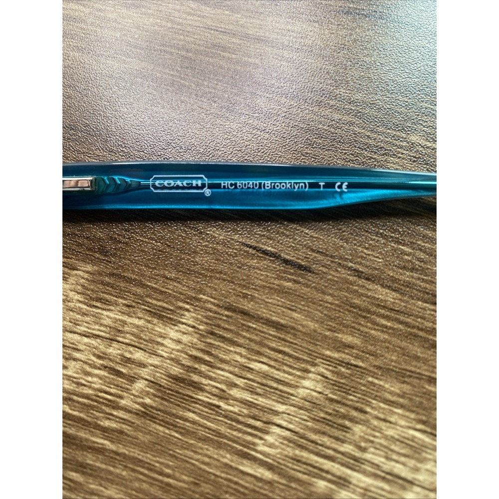 Coach Eyeglasses Women FRAMES ONLY HC 6040 Brooklyn 52-16-135 Tortoise Teal 371 - Picture 12 of 16